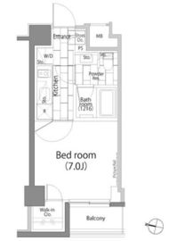 パークハビオ日本橋蛎殻町 204 間取り図