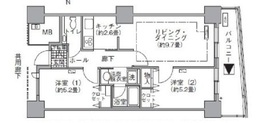 アクティ汐留 1514 間取り図