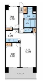 レジディア南千住 808 間取り図