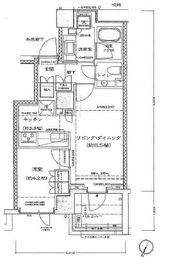 グランスイート広尾 3階 間取り図