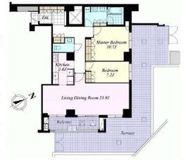 麻布第一マンションズ 813 間取り図