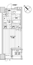 カスタリア銀座 705 間取り図