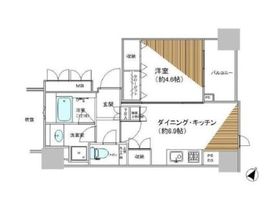レフィール日本橋浜町 6階 間取り図