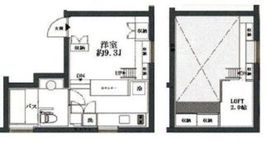 サンフェル恵比寿 102 間取り図