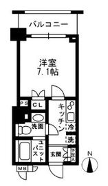 レジディア中落合 A503 間取り図