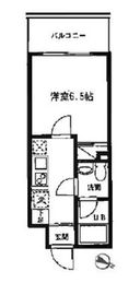 レジディア蒲田 1411 間取り図