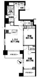 クレストフォルム日本橋水天宮 8階 間取り図