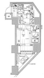 プレミアムキューブジー渋谷神南 6階 間取り図