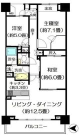 神楽坂アインスタワー 14階 間取り図