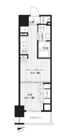 レジディア新御徒町 1404 間取り図