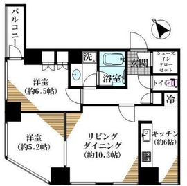 シティタワー新宿新都心 17階 間取り図