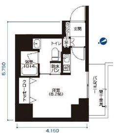 アーバネックス大森 808 間取り図