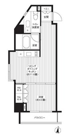 コンフォリア西新宿 1201 間取り図