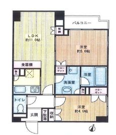 ピアース東京グレイスタワー 9階 間取り図