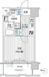 コスモグランス南品川 504 間取り図