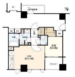 インプレスト赤坂 7階 間取り図