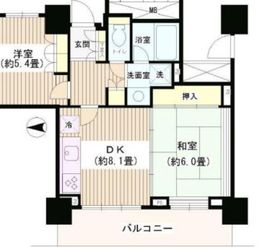 ウエルタワー深川 7階 間取り図