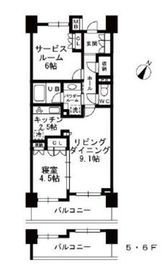 シャンピアグランデ深沢 306 間取り図