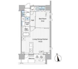 ヴェルデコート西新宿 1104 間取り図