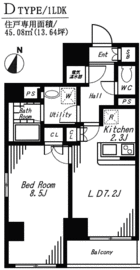 リージア西新宿 304 間取り図