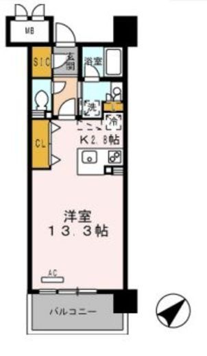 ロイヤルパークス豊洲 627 間取り図