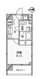 アーデン麻布十番 206 間取り図