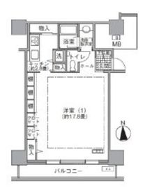 アクティ汐留 1009 間取り図