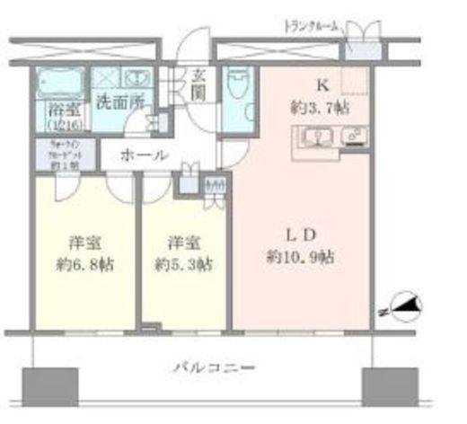 東京タイムズタワー 5階 間取り図