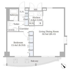 広尾ハイツ 702 間取り図