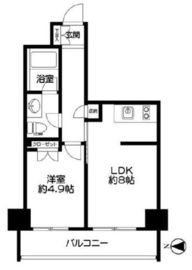 四谷デュープレックスD-R 5階 間取り図