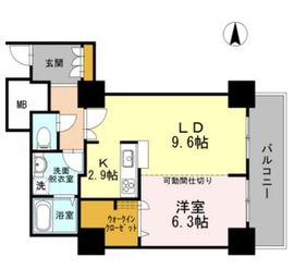 品川シーサイドビュータワー1 1307 間取り図