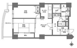 文京グリーンコートビュータワー本駒込 A702 間取り図