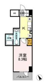 コンシェリア東京入谷ステーションフロント 8階 間取り図