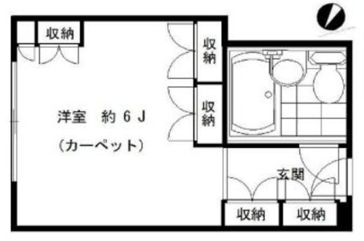 赤坂レジデンシャルホテル 7階 間取り図