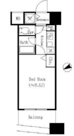 アーバネックス戸越銀座 505 間取り図