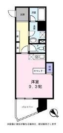 カームコート白金高輪 601 間取り図