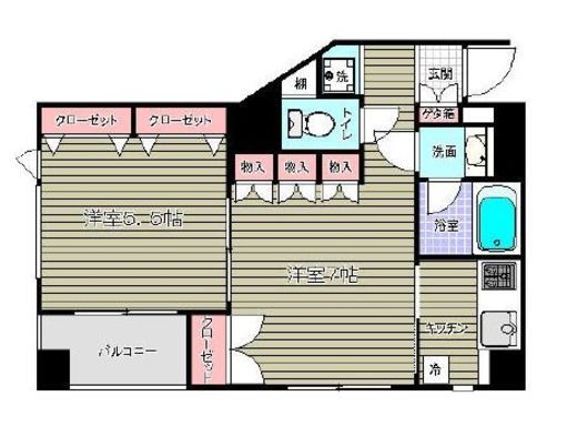 マートルコート恵比寿南2 4階 間取り図