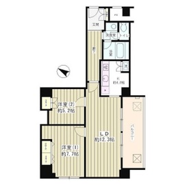 リバー＆タワー 605 間取り図