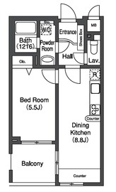 プライムアーバン中目黒2 503 間取り図