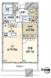 ブリリアタワーズ目黒 16階 間取り図