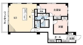 赤坂グランドハウス 4F1 間取り図