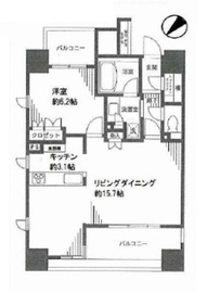 ライオンズ築地リバーノート 7階 間取り図