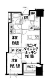 クラッシィハウス神田錦町 5階 間取り図