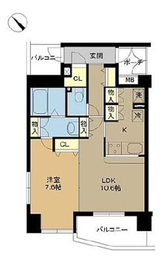 ソルクレスト御茶ノ水 2階 間取り図