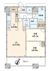 勝どきザ・タワー 20階 間取り図