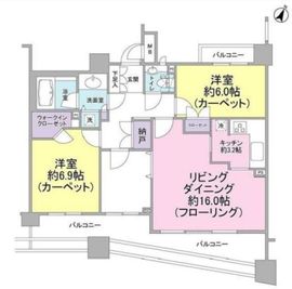 クラッシィ白金台シティハウス 11階 間取り図