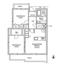 コーポレート池尻 212 間取り図