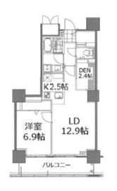 ロイヤルパークスタワー南千住 2212 間取り図