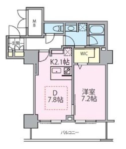 ロイヤルパークスタワー南千住 2405 間取り図