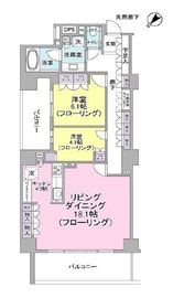 ブランズ六義園アヴェニュー 9階 間取り図